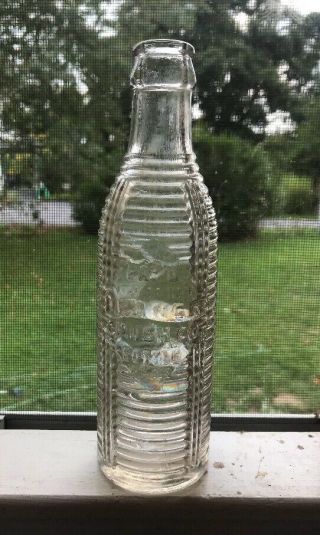 Vintage Orange Crush Clear Ribbed Bottle 6 Oz.