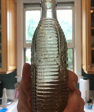 Vintage Orange Crush Clear Ribbed Bottle 6 Oz. 3