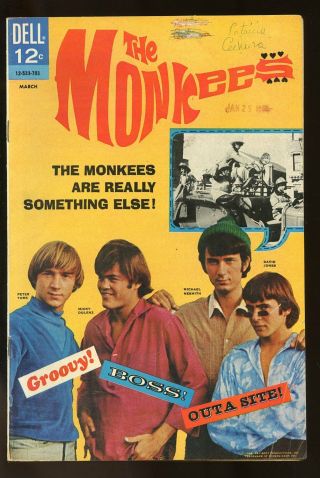 The Monkees 1 Fine - 5.  5 1967 Dell Comics