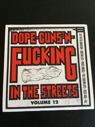 Dope Guns N Fucking In The Streets 12 Boss Hog Rare Punk Rock Double 7” White