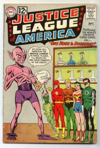 Justice League Of America 11 (mike Sekowsky) Silver Age - Dc Vg/fn {50 Off}