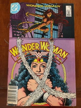 Wonder Woman 9 (vol.  2) 1st Print 1st Modern Cheetah Dc Hot Vf Movie Key