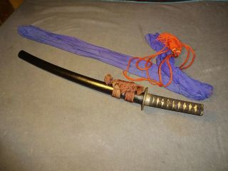 K02 Japanese Sword Wakizashi In Mountings " Sukesada ",  Full Polish,