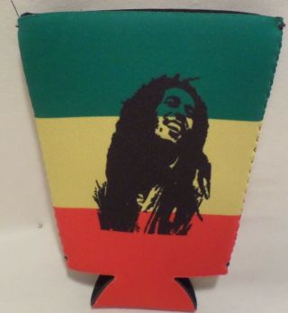 Bob Marley Beer Can Cooler Pop Koozie Coozy Coozie Pan African Flag Bob Marley