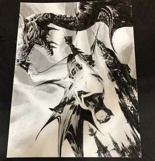 Jae Lee Art Batman Commission 9x12 Inks On Bristol Paper