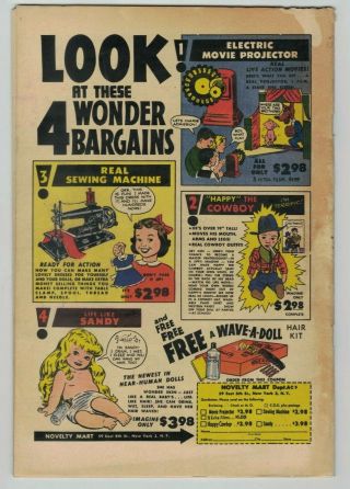 GINGER No.  4 Golden Age Comic Book 1952 GGA 4 Archie Teen Good Girl 2
