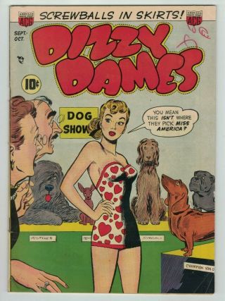 Dizzy Dames No.  1 Golden Age Comic Book 1952 Gga 1 Acg