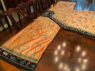 A Rare Chinese Qing Dynasty Embroidered Butterfly Silk Robe. 7