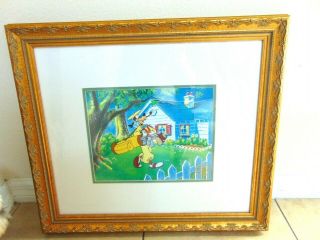 Disney’s Goofy Golfer “how To Play Golf” Limited Edition Serigraph Sericel