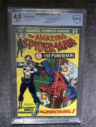 Spider - Man 129 1st Punisher Cbcs 4.  5