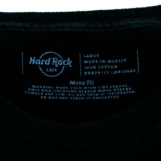 Hard Rock Cafe KEY WEST Classic Logo Graphic T Shirt 100 Cotton Black Size Lrg 3