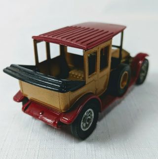 MATCHBOX MODELS OF YESTERYEAR 1912 ROLLS ROYCE Y - 7 GOLD BODY RED ROOF CAR 2
