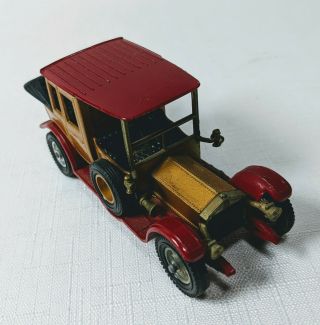 MATCHBOX MODELS OF YESTERYEAR 1912 ROLLS ROYCE Y - 7 GOLD BODY RED ROOF CAR 3