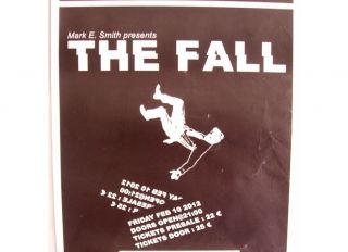 The Fall 2012 Tour Gig Poster Cd Lp Mark E.  Smith