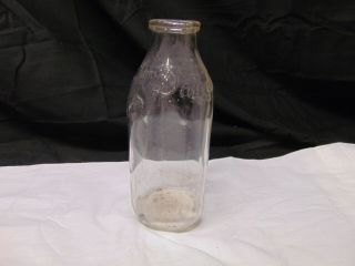 Dairy Lee Dairylee Vintage Glass Milk Bottle 1 Quart 25 68 Usa 9 " X 3 1/2 "
