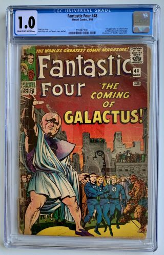 Fantastic Four 48 Cgc 1.  0 (1966) 1st Appearance Of Silver Surfer & Galactus