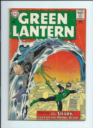 Dc Green Lantern 28 (1964) " The Shark Goes On The Prowl Again " Gd/vg
