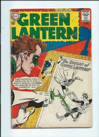 Dc Green Lantern 19 (1963) " The Defeat Of Green Lantern " Gd