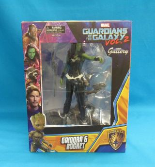 Diamond Select Toys Marvel Guardians Of The Galaxy 2 Gamora & Rocket Statue