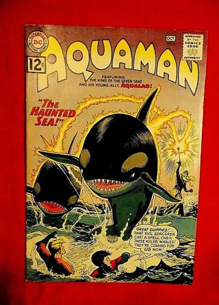 Aquaman 5 " The Haunted Sea " Aqualad Nick Cardy Dc Comics Oct 1962 Movie Jla