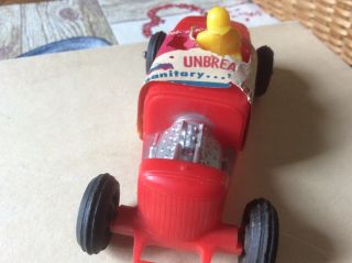 Vintage Plastic Hot Rod Toy Car Processed Plastic Co Aurora,  Ill Rubber Tires