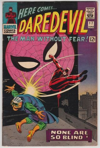 Daredevil 17 F - 5.  5 Spider - Man Stan Lee John Romita Art