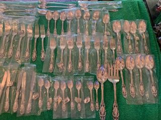 Towle Grand Duchess Sterling 8 Place Setting 66 PC MOST STILL IN PLASTIC. 2