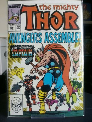 Thor 390 (1988) Captain America Lifts Mjolnir (thor 