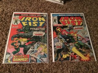 Iron Fist 1 - 15 14 is a reprint 1975 Marvel 2