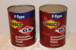 Sunoco Dx Automatic Transmission Cardboard Can 1 Quart Full Un Opened