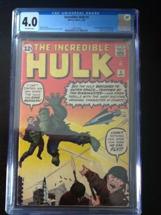 Hulk 3 Cgc 4.  0 Off - White Pages