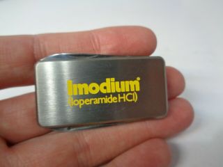 Vintage Imodium Money Clip / Pocket Knife - Barlow Stainless Japan