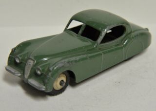 Meccano England Dinky Toys Jaguar Xk 120 Sedan 157 Vintage Piece 1954 - 62 Green