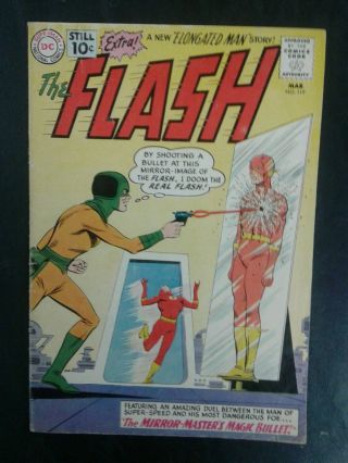 The Flash 119 Dc Comics March 1961 Silver Age Gd/vg 3.  0 20 Off