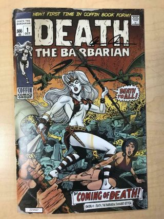 Lady Death 1 Death The Barbarian Variant Cover Steven Butler Conan 1