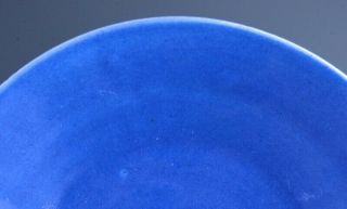 FINE PAIR 18/19THC CHINESE POWDER BLUE GLAZED PORCELAIN LARGE PLATES 4