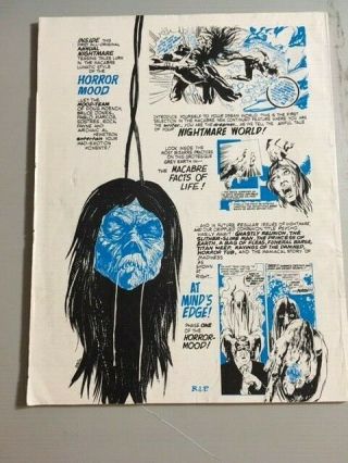 5 Skywald Mags 1972 Nightmare Annul Crime Machine 2 Hell - Rider 1 & 2,  Scream 6 5