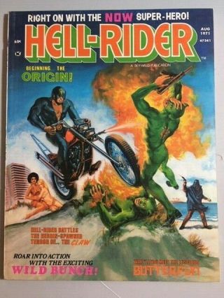 5 Skywald Mags 1972 Nightmare Annul Crime Machine 2 Hell - Rider 1 & 2,  Scream 6 8