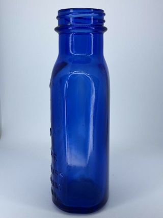 Milk of Magnesia Cobalt Blue Vintage Bottle 3