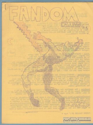 Fandom Calling 5 Comic Fanzine Jeff Gelb Mike Raub Bob Cardoza Bill Kline 1967