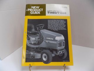 Kubota Lawn Tractors T1460 T1560 Product Guide 10 Pps Authentic Oem