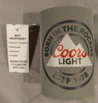 With Tag - Coors Light Beer Koozie