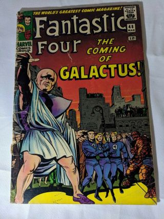Fantastic Four 48 Raw Low Grade First Silver Surfer