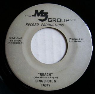 Gina Crute & Tasty " Reach " Mz Group Rare Soul Funk Boogie Disco 45