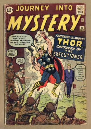Thor (1st Series Journey Into Mystery) 84 1962 Gd 2.  0