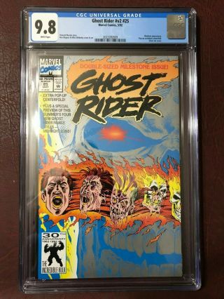 Ghost Rider V2 25 (may 1992,  Marvel) Cgc 9.  8 Double Sized