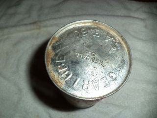 Vintage Kendall Oil Co 1 lb Gear Lube tin can gas sevice station can 2