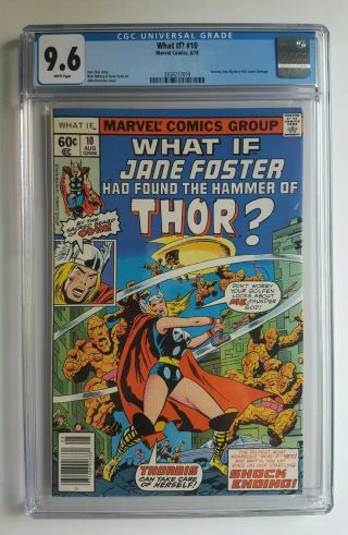 What If? 10 Cgc 9.  6 Wp 1st Jane Foster As Female Thor : 1st App Thor As A Woman
