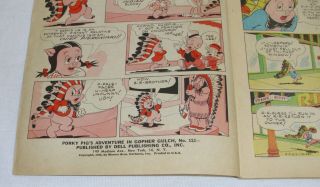 PORKY PIG ' S ADVENTURES IN GOPHER GULCH COMIC BOOK NO.  122 1946 DELL 2