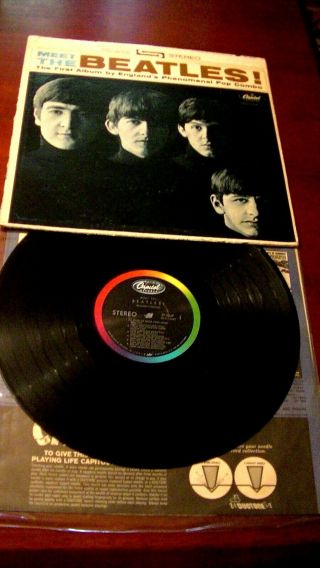 Meet The Beatles Stereo 1 Bmi Rare 3 Jan 1964 Wax Lennon